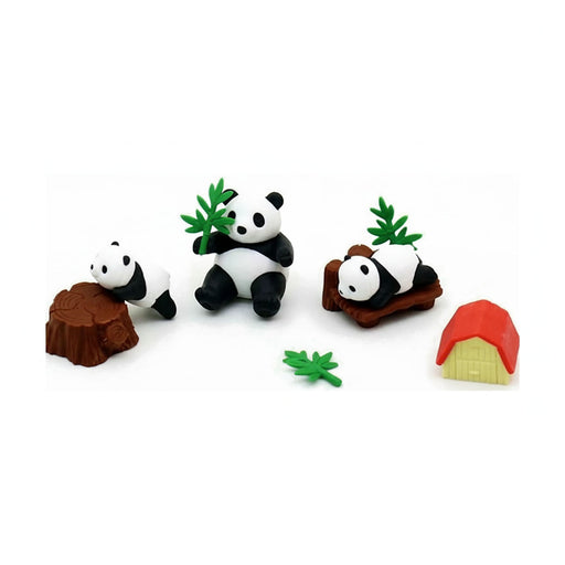 Iwako Panda Family Eraser Set