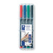 Staedtler Lumocolor Permanent Marker Universal Fine Line Pens Pack of 4