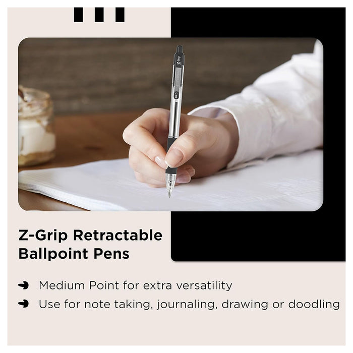 Z-Grip Ballpoint Black Ink 50 Pack