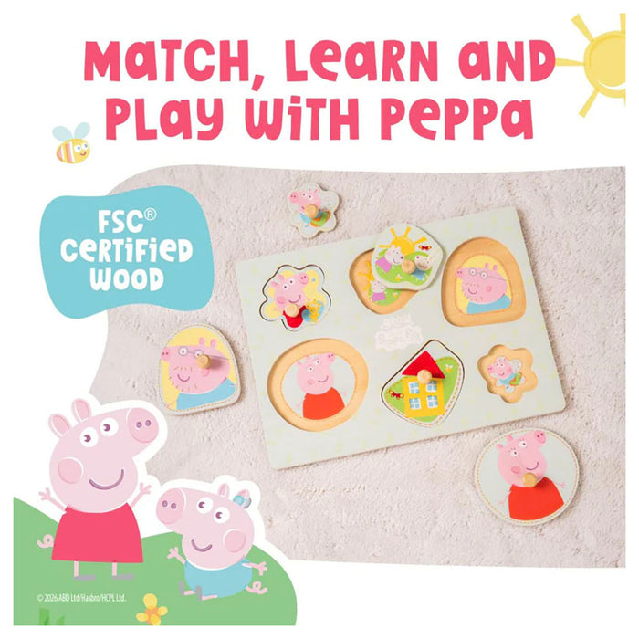 Peppa Pig Wooden Puzzle Set