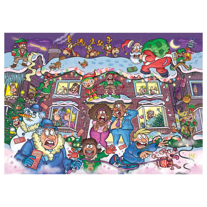 Wasgij Christmas 22 Not So Silent Night! 2 x 1000 Piece Jigsaw Puzzle