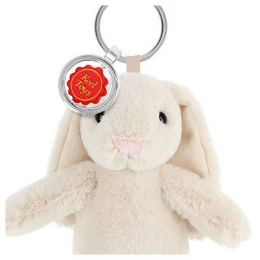 Keeleco Enchanted World Cream Bunny 14cm Plush Bag Charm