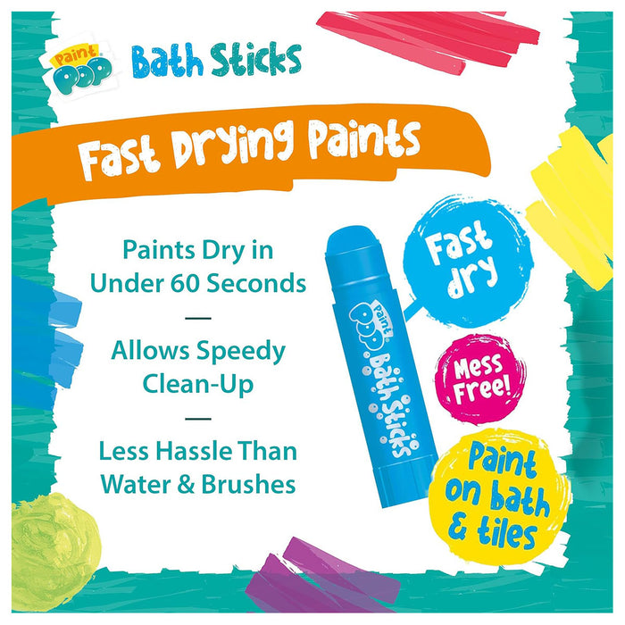Paint Pop Bath Sticks (12 Pack)