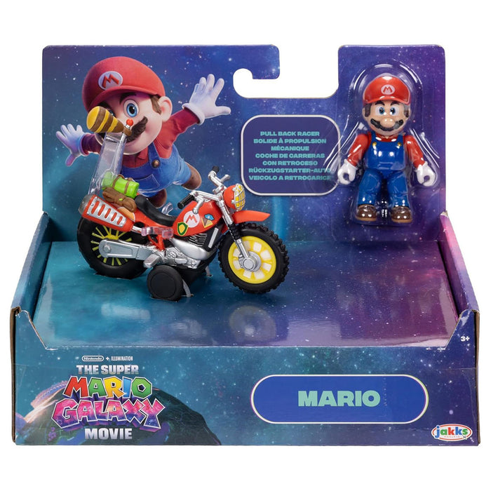 The Super Mario Galaxy Movie: Mario with Pull Back Racer Set