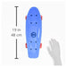 Ozbozz Blue Plastic 17 inch Skateboard