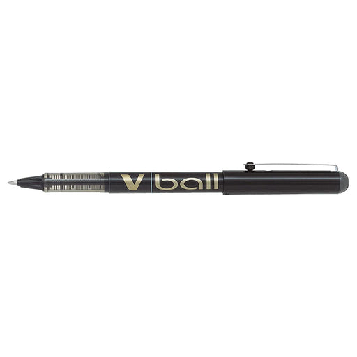 Pilot V Ball M 0.7 Black Rollerball Pen (3 Pack)