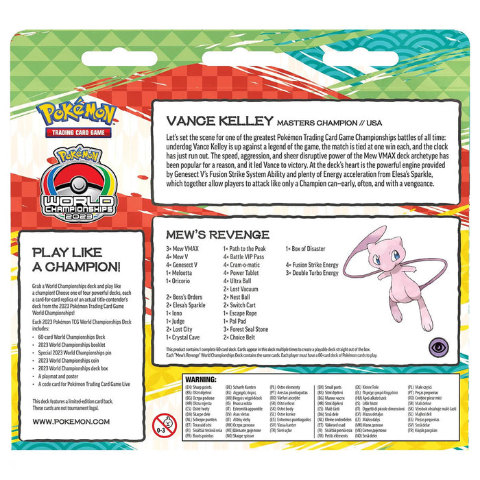 Pokemon TCG: 2023 World Championships Deck - Vance Kelley (Mew's Revenge)