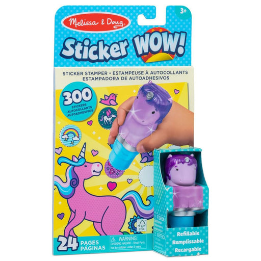 Melissa & Doug Sticker Wow! Unicorn Sticker Stamper & Activity Pad