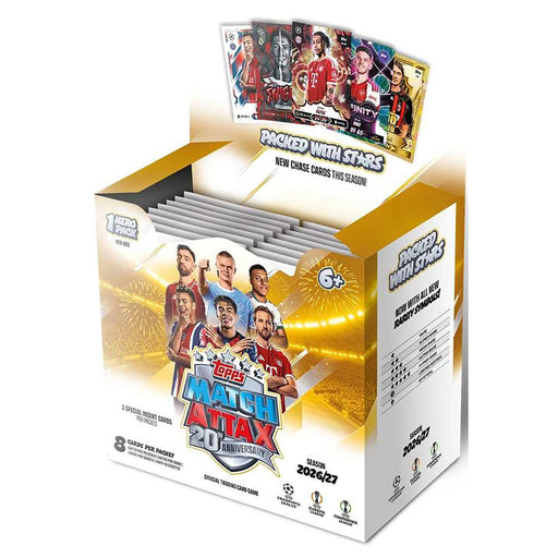 Topps Match Attax 20th Anniversary Trading Card Game UCC 2026/27 Box (36 Pack)