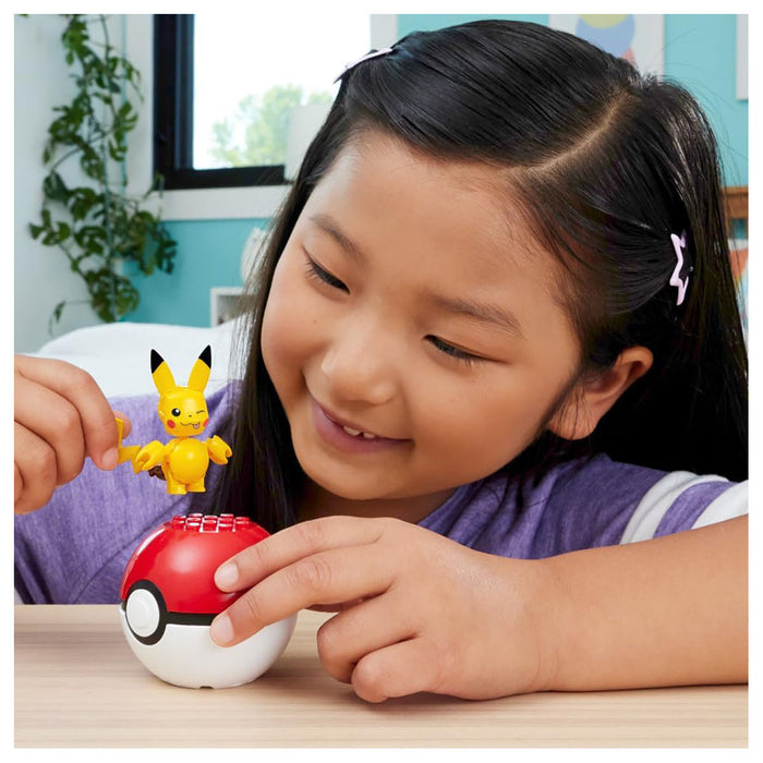 Mega Pokémon Pikachu and Pokéball Building Set