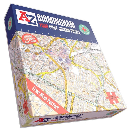A to Z Map of Birmingham 1000 Piece Jigsaw Puzzle
