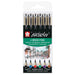 Sakura Pigma Brush Set 6 colours