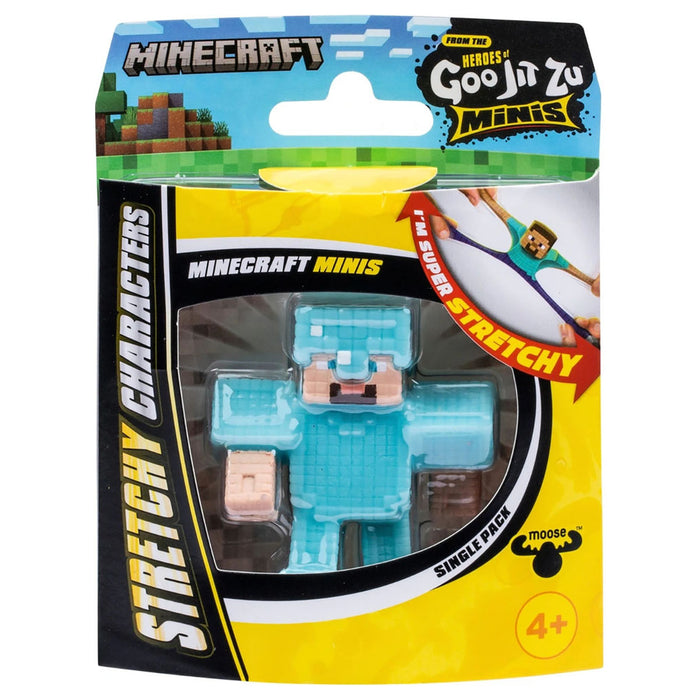 Heroes of Goo Jit Zu: Minecraft Minis Diamond Armour Steve Stretch Figure