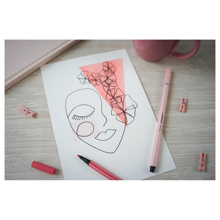 STABILO pen 68 Premium Fibre-Tip Pens (6 Pack)