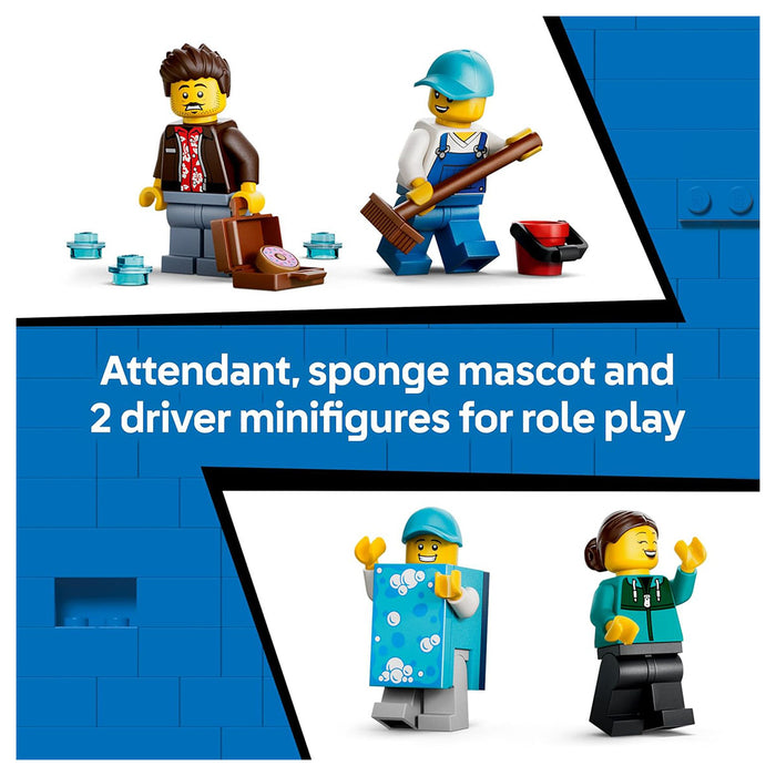 LEGO City Drive-Through Car Wash Building Set
