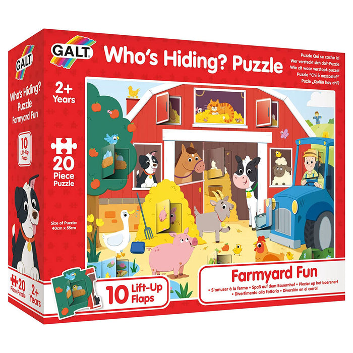 Galt Farmyard Fun Who's Hiding? Puzzle