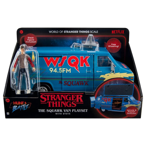 Stranger Things Squawk Van Playset with Stevie Figure