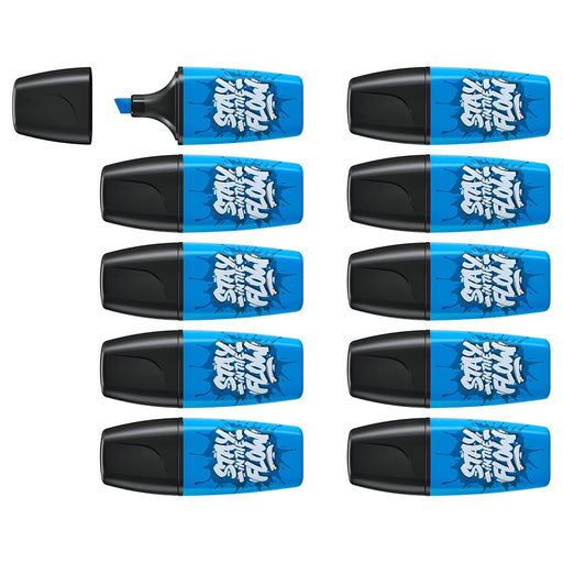 STABILO BOSS MINI Snooze One Special Edition Blue Highlighter (10 Pack)