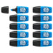 STABILO BOSS MINI Snooze One Special Edition Blue Highlighter (10 Pack)