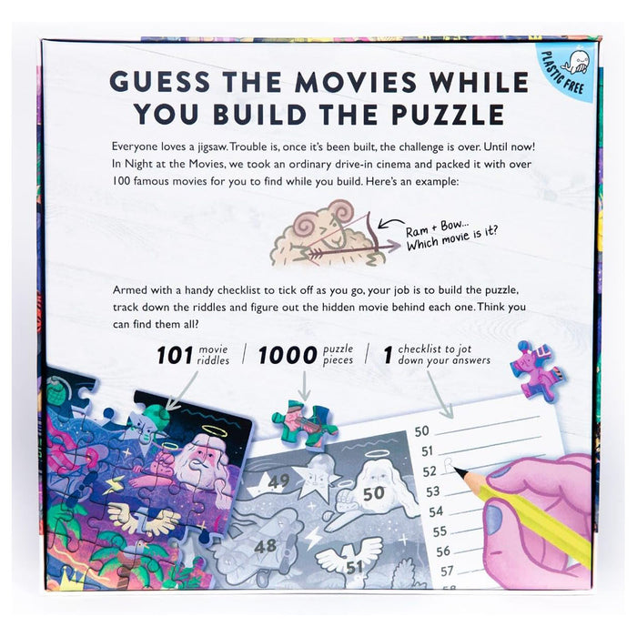 Night at the Movies 1000 Piece Jigsaw Puzzle