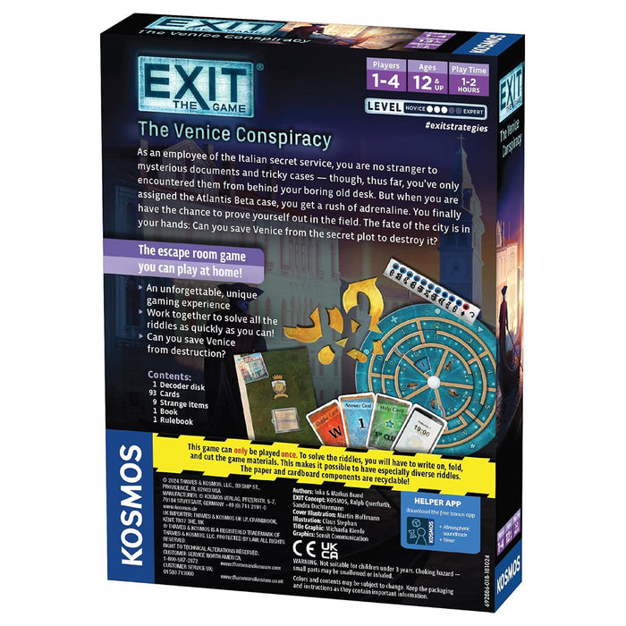 EXIT: The Venice Conspiracy Escape Room Game