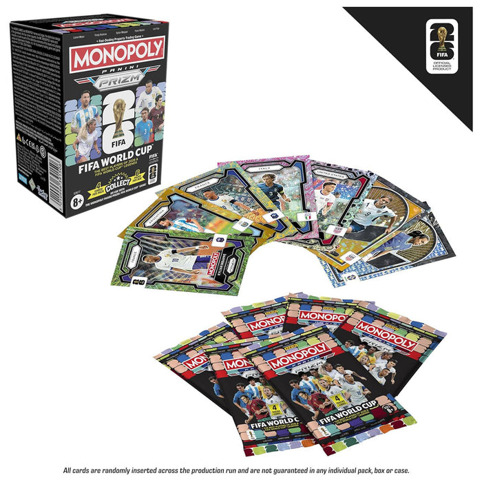 Monopoly Panini Prizm FIFA World Cup 2026 Trading Cards (6 Pack Box)