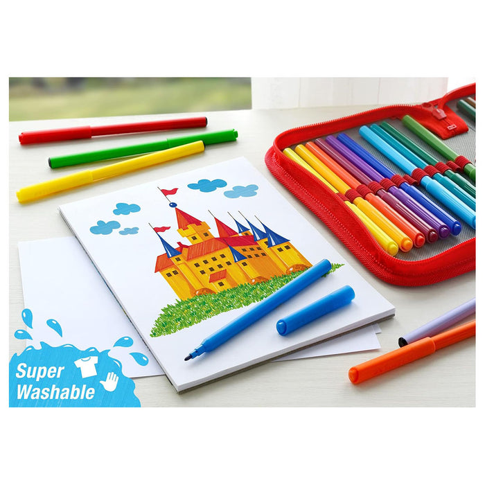 Faber-Castell Felt Tip Pens Washable (12 Pack)