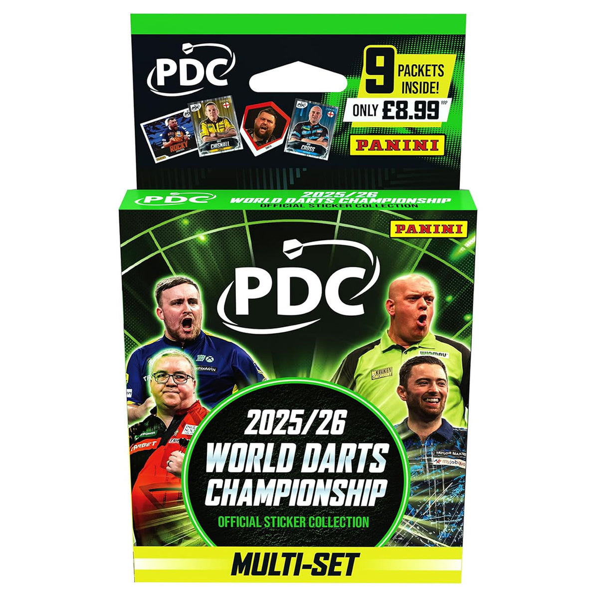 Panini PDC 2025/26 World Darts Championship Sticker Collection Multi-S ...