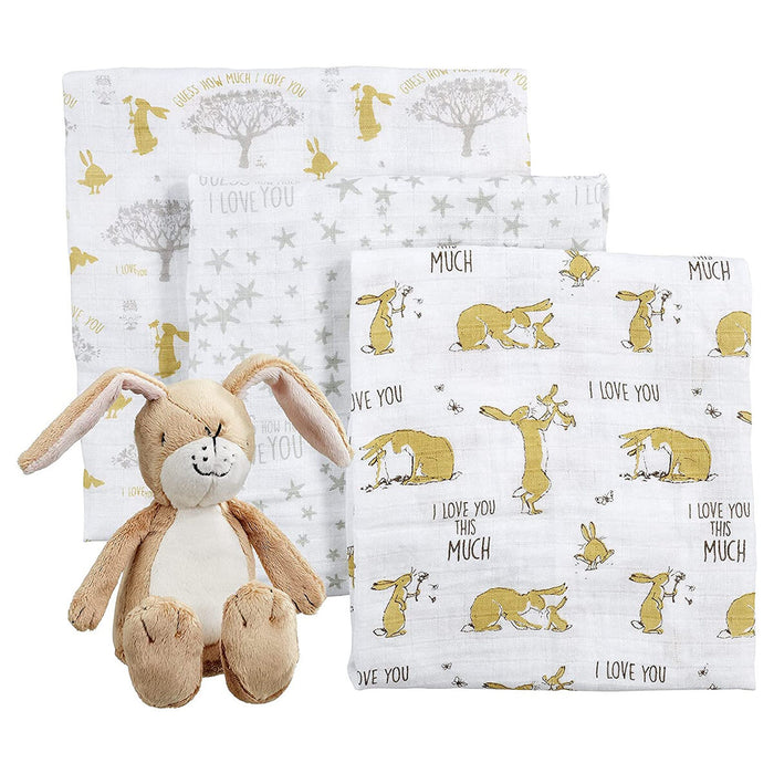 Guess How Much I Love You Muslins & Soft Toy Gift Set