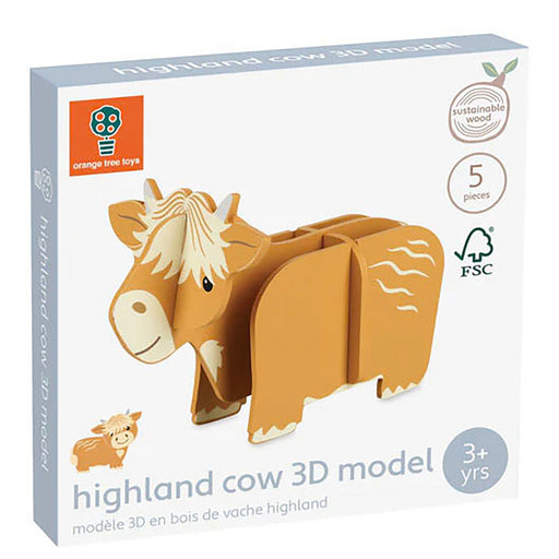 Orange Tree Toys Wooden Highland Cow 3D Model