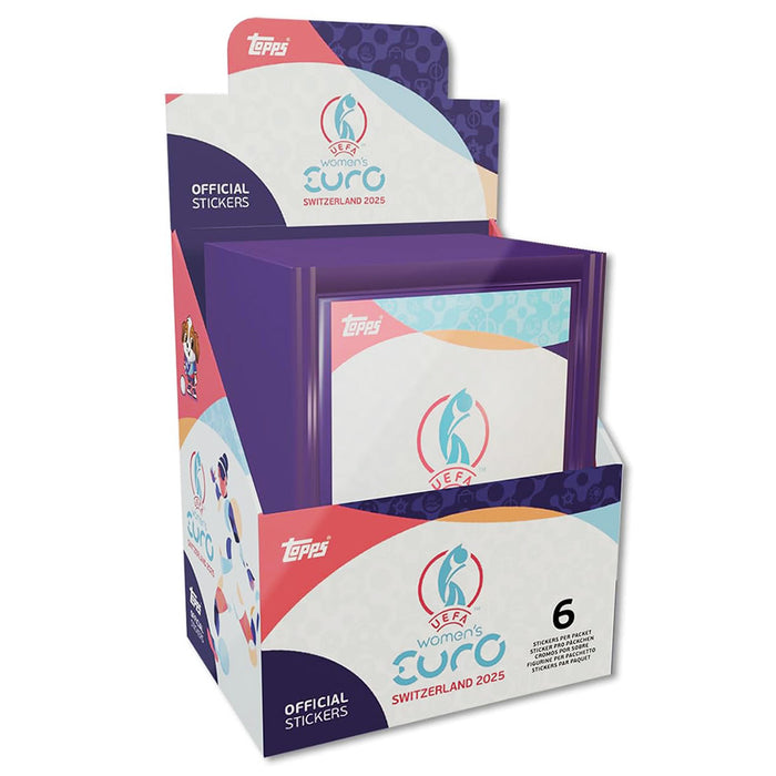 Topps UEFA Women's Euro Switzerland 2025 Sticker Collection Full Box (50 Packs)