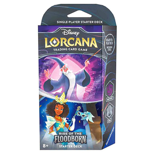 Disney Lorcana: Trading Card Game: RIse of the Floodborn Starter Deck Amethyst & Steel