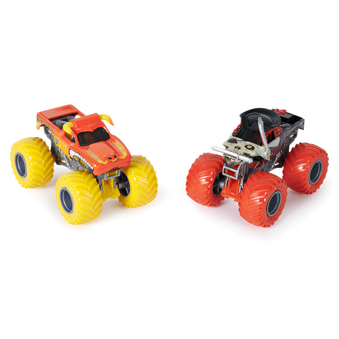 Monster Jam EL Toro Vs Pirate Curse 1:64 Die-cast Vehicles (2 Pack)