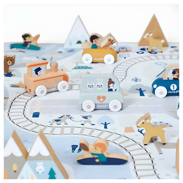 Janod Cross Roads Mountain Valley Wooden Veterinary Truck