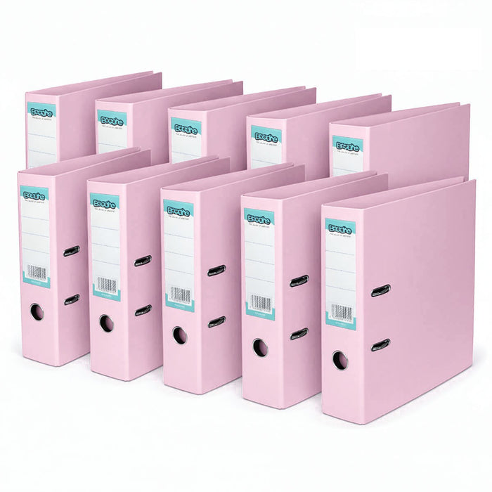 Lever Arch A4 File Pink 10 Pack 