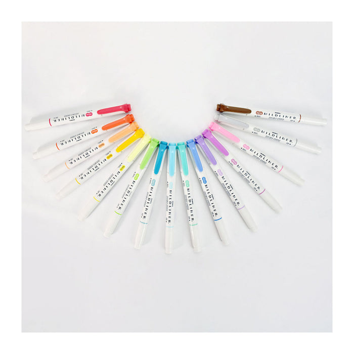 Zebra Creative Mildliner 15-Pack Double-Ended Soft Mild Colour 