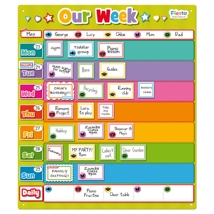 Our Week Magnetic Planner Chart