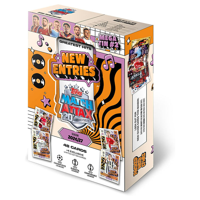 Topps Match Attax 20th Anniversary UCC 2026/27 New Entries Mega Tin #2 