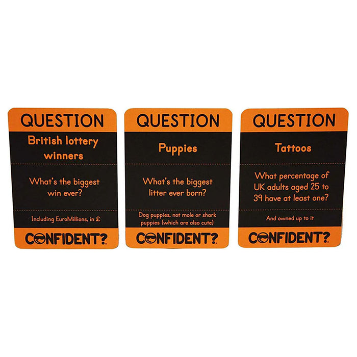 CONFIDENT? Board Game - The Smash Hit Guessing Game