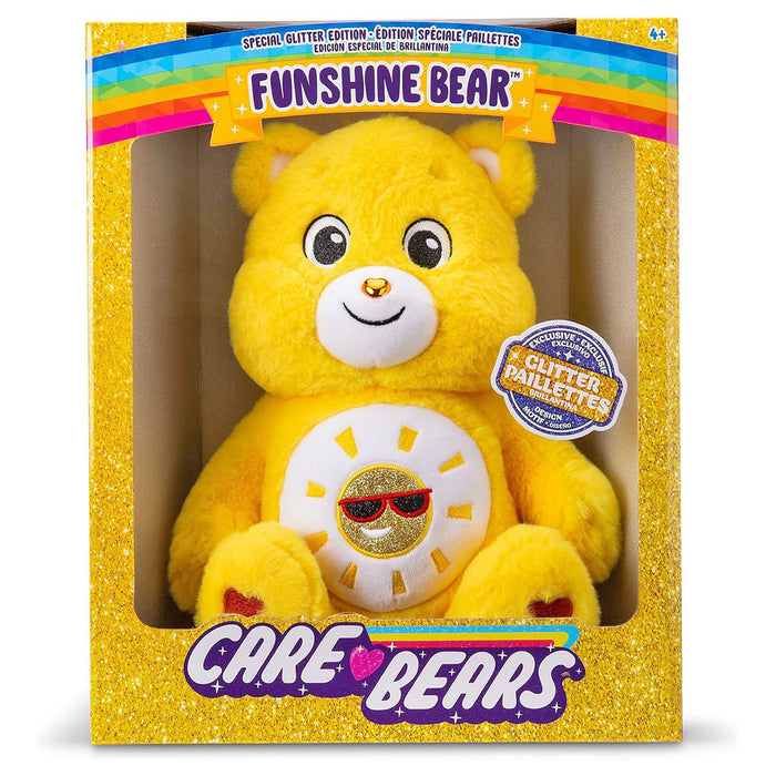 Care Bears Funshine Bear Special Glitter Edition 35cm Plush (UK Exclusive) 