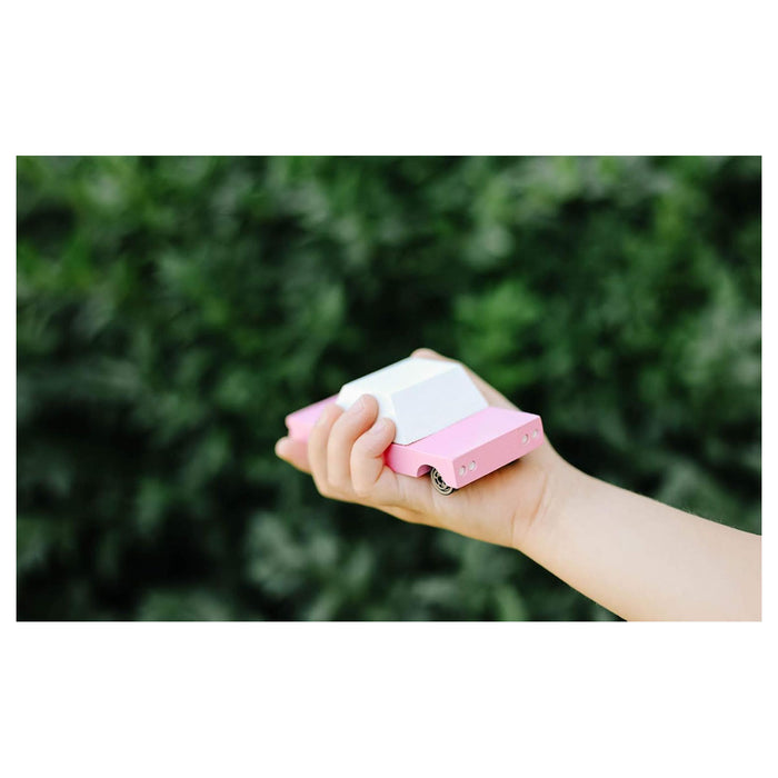 CandyLab Candycar Pink Wooden Vehicle