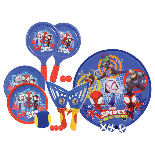 Marvel Spidey & his Amazing Friends Bumper Box 4-in-1 Garden Games Set