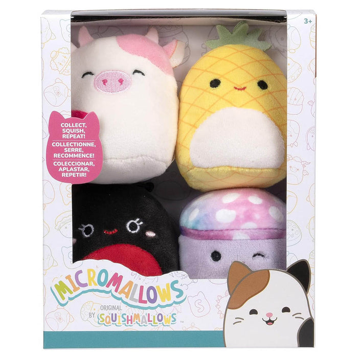 Squishmallows Micromallows Maui, Trudy, Caedyn, Minya (4 Pack) 