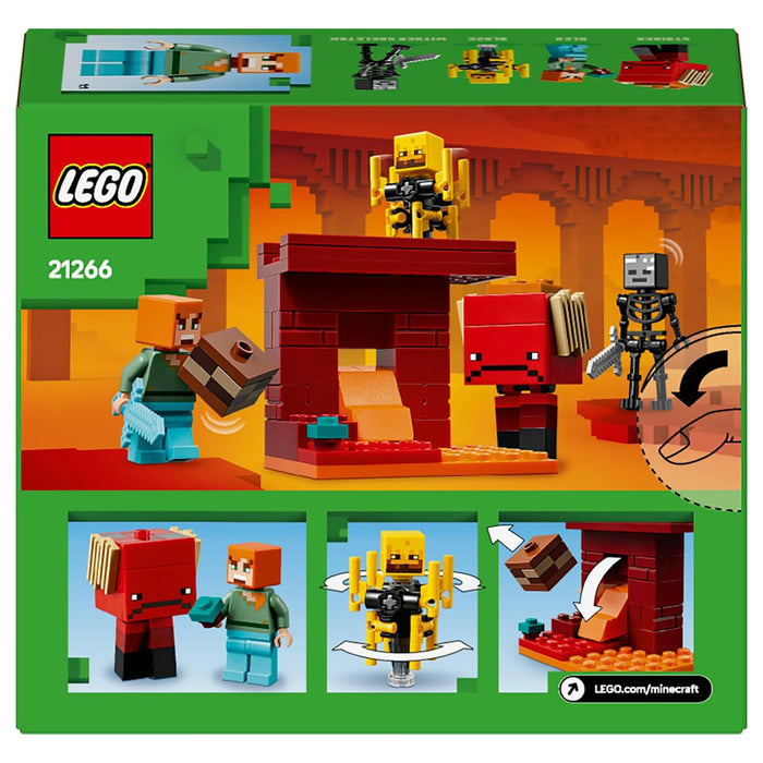 LEGO Minecraft The Nether Lava Battle Building Set