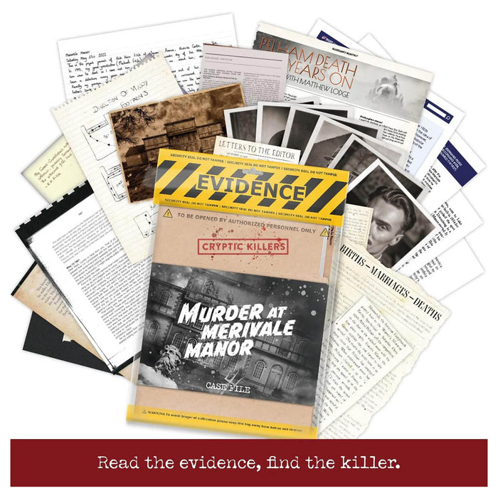 Cryptic Killers: Murder at Merivale Manor Case File Game
