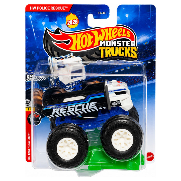 Hot Wheels Monster Trucks HW Police Rescue Truck