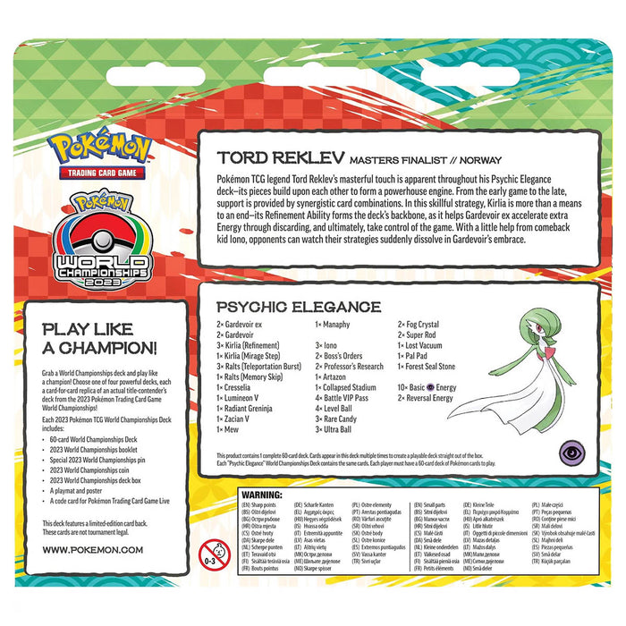 Pokémon TCG: 2023 World Championships Deck Tord Reklev (Psychic Elegance)