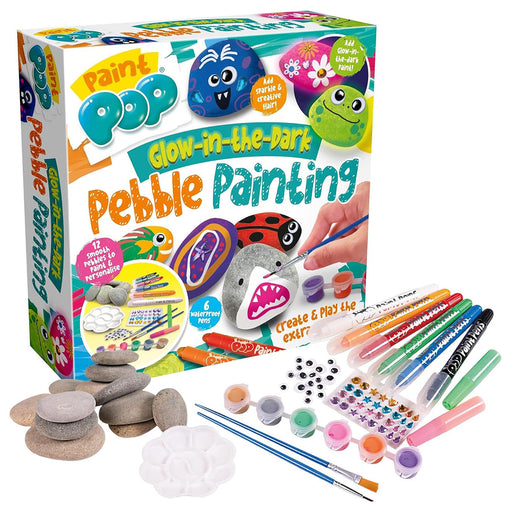 Paint Pop Glow-in-the Dark Pebble Painting Set