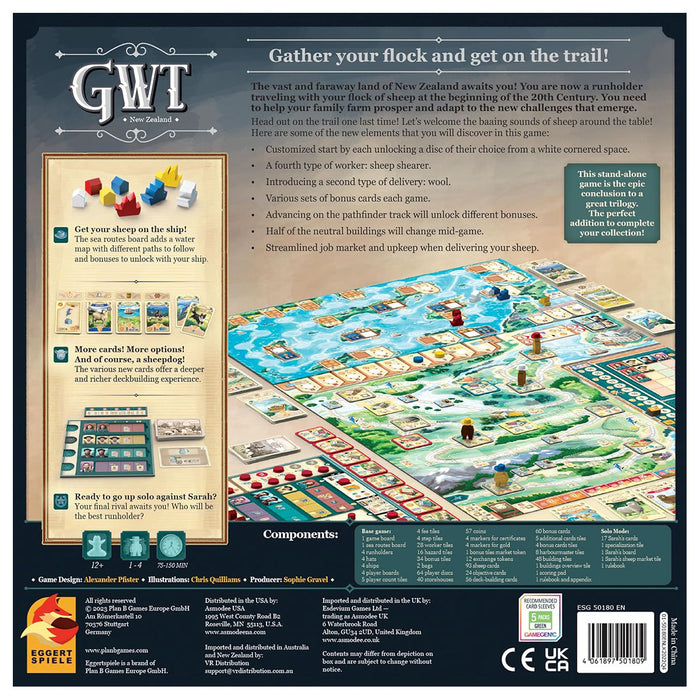 Great Western Trail: New Zealand Board Game