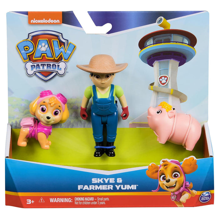 PAW Patrol Skye & Farmer Yumi Figure Set